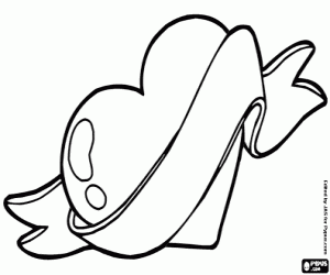 Colorear Corazón de San Valentín