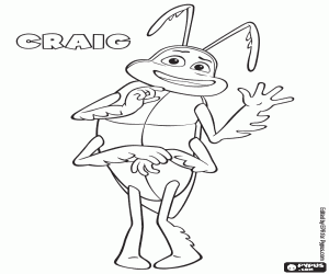 Colorear Craig, un insecto divertido