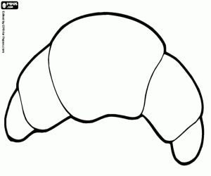 Colorear Cruasán. Croissant