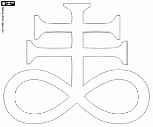Colorear La cruz de Satanás