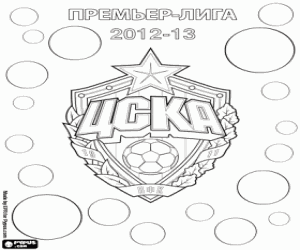 Colorear CSKA Moscú, campeón 2012-2013