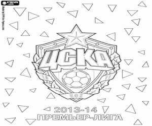 Colorear CSKA Moscú, campeón 2013-2014