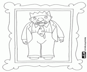 Colorear El cuadro enmarcado del Rey