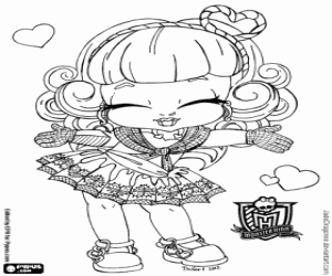 Colorear Cupido de Monster High Baby