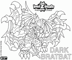 Colorear Dark Bratbat, Invizimals LOD