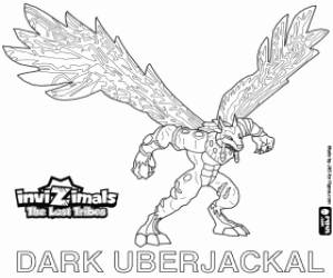 Colorear Dark Uberjackal, Invizimals LTP