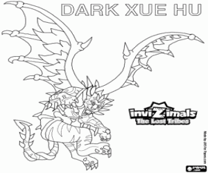 Colorear Dark Xue Hu, Invizimals LTP