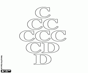 Colorear De 100 a 500 en cifras romanas