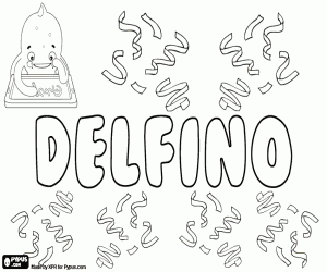 Colorear Delfino, variante de Delphino