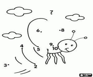 Colorear Descubre un insecto volador