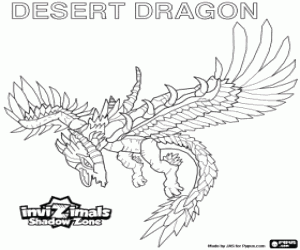 Colorear Desert Dragon, Invizimals LOD