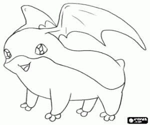 Colorear El digimon Patamon
