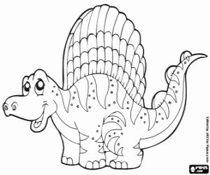 Colorear Dimetrodon