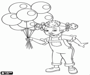Colorear Dinah Doll, personaje de Noddy