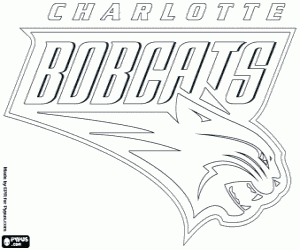 Colorear Distintivo de Charlotte Bobcats