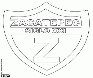 Colorear Distintivo del CF Zacatepec