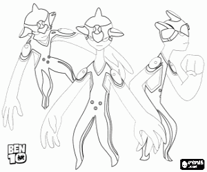 Colorear Ditto, un alien de Ben 10