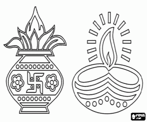 Colorear Diwali, el festival de las luces