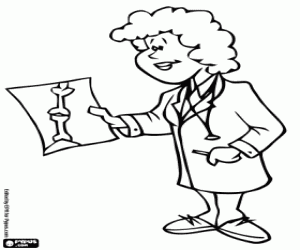 Colorear Doctor traumatología y ortopedia