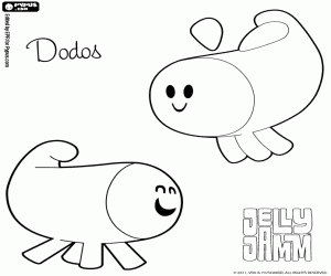 Colorear Los Dodos de JellyJamm