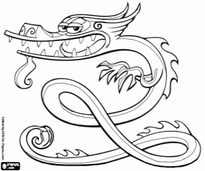 Colorear El dragón de Xiaolin