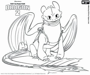 Colorear El dragón protagonista Desdentao