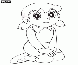 Colorear La dulce Shizuka Minamoto