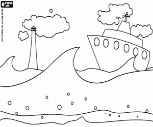 Colorear Día de la navegación marítima