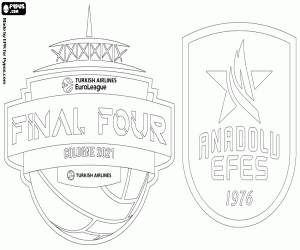 Colorear Efes, campeón Euroliga 2020-2021