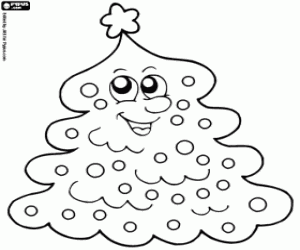 Colorear El abeto de Navidad