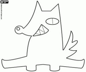 Colorear El lobo feroz