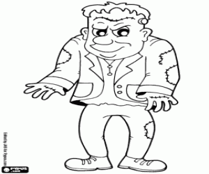 Colorear El monstruo de Frankenstein