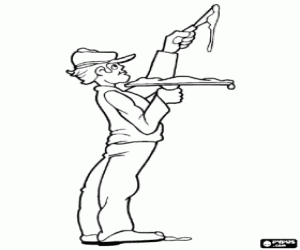 Colorear El yesero está enyesando una pared