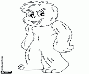 Colorear El Yeti
