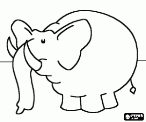 Colorear Elefante gordo