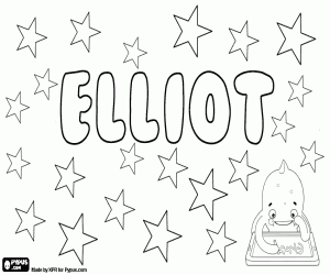 Colorear Elliot, nombre escocés