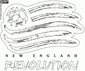Colorear Emblema d New England Revolution