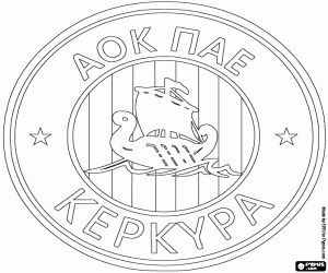 Colorear Emblema de AOK Kerkyra