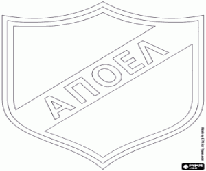 Colorear Emblema de APOEL Nicosia