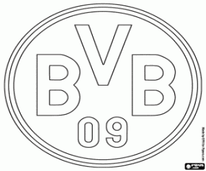 Colorear Emblema de Borussia Dortmund