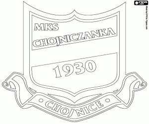 Colorear Emblema de Chojniczanka Chojnice