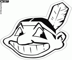 Colorear Emblema de Cleveland Indians