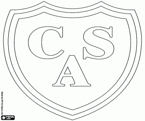 Colorear Emblema de Club Atlético Sarmiento
