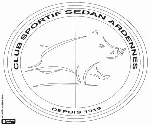Colorear Emblema de CS Sedan Ardennes