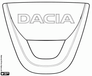 Colorear Emblema de Dacia