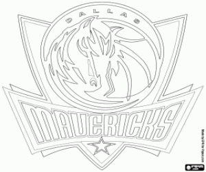 Colorear Emblema de Dallas Mavericks