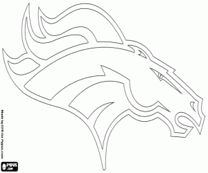 Colorear Emblema de Denver Broncos