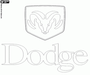 Colorear Emblema de Dodge