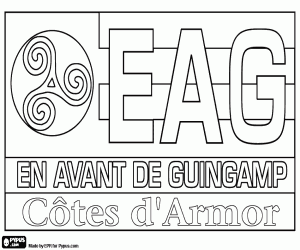 Colorear Emblema de EA Guingamp
