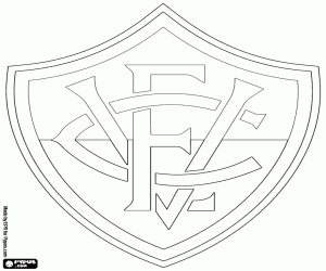 Colorear Emblema de Esporte Clube Vitória
